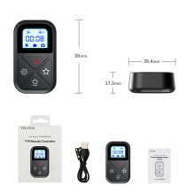 Nuotolinis valdymas - Telesin GP-RTM-T10 Bluetooth nuotolinio valdymo pultas GoPro HERO 8-12, LCD, įkraunamas