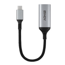 Adapteris - Lindy USB Type C į HDMI 8K60 konverteris, 8K@60Hz, kompaktiškas