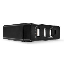 Charger - Lindy 4 Port USB Type C A Smart Charger 72W Power Delivery
