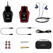Wireless Audio Monitoring System - KIMAFUN KM-G150-3 2 Transmitters 1 Receiver 20m Range