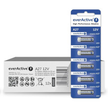 Battery - everActive V27A 12V alkaline battery 28x7.7mm 6.4g