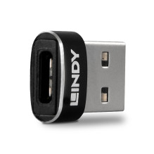 Adapteris - LINDY USB 2.0 Žemo Profilio Type A į Type C Adapteris, 480 Mbps, Juodas Adapteris - LINDY USB 2.0 Žemo Profilio Type A į Type C Adapteris, 480 Mbps, Juodas
