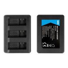 Įkroviklis - Newell SDC-USB Trijų Kanalų Įkroviklis BCX204 Baterijoms Juodas Įkroviklis - Newell SDC-USB Trijų Kanalų Įkroviklis BCX204 Baterijoms Juodas