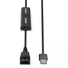 Adapter - Lindy USB Type A to Jabra QD Headset Adapter with Volume Control