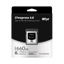 Atminties kortelė - Wise 660GB CFexpress Type B PRO Mk II 3700MB / s 3600MB / s