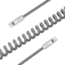 USB-C Laidas - Newell USB-C 100W Greito Įkrovimo Duomenų Laidas 2m Pilkas