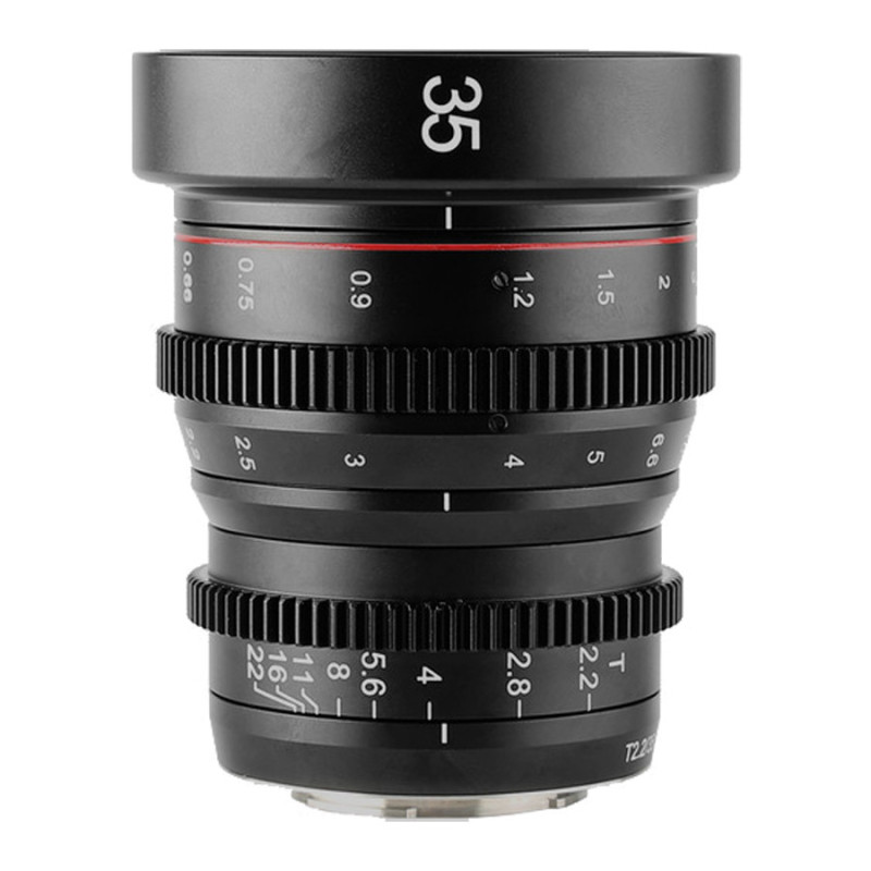 Lens - Meike MK 35mm T2.2 Sony E Mount, T2.2 aperture, 22cm min focusing distance