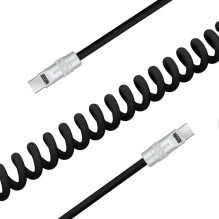USB-C Cable - Newell USB-C 100W Power Delivery Silicone Spiral 2m Black