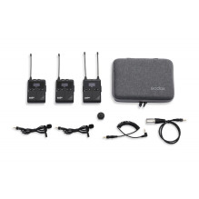 Mikrofonas - Godox UHF Wireless Lavalier Kit (2x TX1, 1x RX1, 514-596MHz)