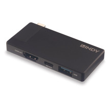 USB-C Docking Station - Lindy DST-Micro 4K HDMI, 100W PD, USB 3.2 Gen 1
