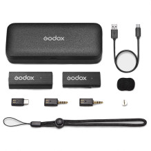 Garso įranga - Godox MoveLink Mini UC Kit 1 Wireless System 2.4GHz Black