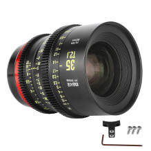 Objektyvas - Meike MK 35mm T2.1 FF EF montavimas, 330° fokusavimo sukimas, 11 ašmenų diafragma