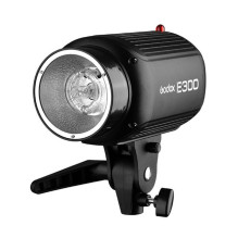 Fotografijos apšvietimo rinkinys - Godox E300 Studio Kit (2 Flash Heads, 150W Modeling Lamp, Wireless Trigger)