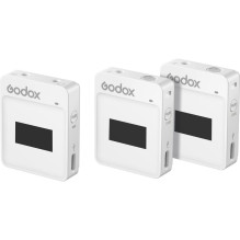 Microphone system - Godox MoveLink II M2 Wireless, 2 transmitters, 100m range, white