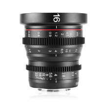 Objektyvas - Meike MK 16MM T2.2 Micro 4 / 3, rankinis fokusavimas, T2.2 diafragma, juodas