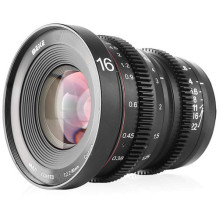 Lens - Meike MK 16MM T2.2 Micro 4/3, manual focus, T2.2 aperture, black