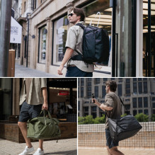 Travel backpack - PGYTECH OneMo 35L, multiple carrying modes, olive green Travel backpack - PGYTECH OneMo 35L, multiple carrying modes, olive green