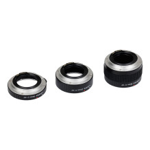 Camera Accessories - Caruba Extension Tube Set Pentax Q 10mm 16mm 21mm Chrome Camera Accessories - Caruba Extension Tube Set Pentax Q 10mm 16mm 21mm Chrome