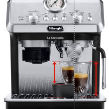 Kavos aparatas - De'Longhi Dedica Arte EC9155.MB pusiau automatinis espresso aparatas 2.5L juodas Kavos aparatas - De'Longhi Dedica Arte EC9155.MB pusiau automatinis espresso aparatas 2.5L juodas