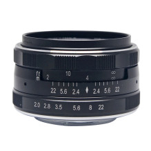 Objektyvas - Meike MK 50mm f / 2.0 Sony E Mount Manual Focus Aluminum