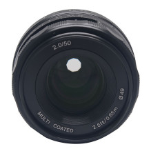 Objektyvas - Meike MK 50mm f / 2.0 Sony E Mount Manual Focus Aluminum