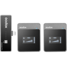 Mikrofono sistema - Godox MoveLink LT2 Lightning belaidis siųstuvas ir imtuvas