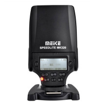 Camera flash - Meike MK320 TTL flash for Nikon, guide number 32, LED light
