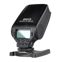 Camera flash - Meike MK320 TTL flash for Nikon, guide number 32, LED light