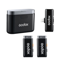 Microphone system - Godox WES1 KIT2 wireless microphone 200m range 24h battery Microphone system - Godox WES1 KIT2 wireless microphone 200m range 24h battery