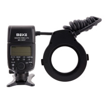 Camera flash - Meike MK 14EXT Macro Ring Flash, dual tubes, 8 adapters, black