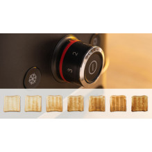 Toaster - Bosch TAT4M223 2-slice 950W with defrost function black