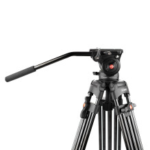 Video tripod - Caruba Videostar 180 Pro 180cm 8kg load, Black