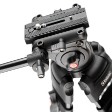 Video tripod - Caruba Videostar 180 Pro 180cm 8kg load, Black