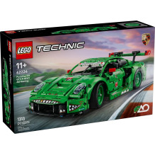 Building kit - LEGO TECHNIC 42224 Porsche 911 GT3 R REXY AO race car (Lego, 1313 pieces, 390mm x 100mm x 160mm)