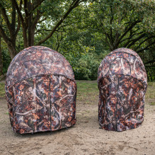 Lauko Įranga - Caruba Camouflage Chair Hide Duo Portable Tent for 2, Ruda