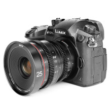 Lens - Meike MK 25mm T2.2 Micro 4/3, manual focus, low dispersion glass Lens - Meike MK 25mm T2.2 Micro 4/3, manual focus, low dispersion glass