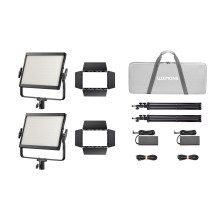 Lighting equipment - Godox LP1200Bi K2 dual-color LED light panel set black
