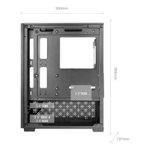 Computer case - Mars Gaming MC-SE2 Mini Tower RGB, tempered glass, black Computer case - Mars Gaming MC-SE2 Mini Tower RGB, tempered glass, black