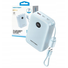 Energijos bankas - Vention 20000mAh 2xUSB-C 1xUSB-A 22.5W Juodas