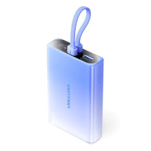 Battery - Vention 10000mAh 22.5W USB-C USB-A LED Display Blue
