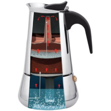 Coffee machine - Maestro Feel-Maestro MR1660-200 Moka Pot 0.2L Silver