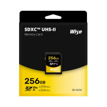 Memory Card - Wise 256GB SDXC UHS II V90 290MB/s Read 260MB/s Write