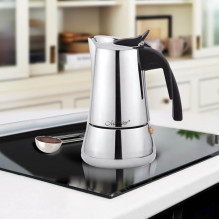 Coffee machine - Maestro Feel-Maestro MR1660-200 Moka Pot 0.2L Silver