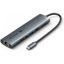 Docking Station - Vention USB-C 9-in-1 4K 60Hz 100W Docking Station