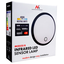 Outdoor lighting - Maclean MCE525 B 10W 1000lm PIR sensor IP65 black Outdoor lighting - Maclean MCE525 B 10W 1000lm PIR sensor IP65 black