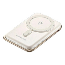 Power Bank - Vention 10000mAh 20W Magnetic Charger USB-C White