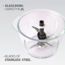 Virtuvės prietaisas - Maestro MR-582 smulkintuvas 750W 1.2L juodas