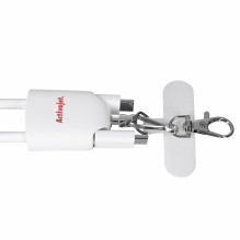 Įkrovimo kabelis - Activejet Lanyard 3-in-1 USB-C Lightning USB-A 60W Baltas
