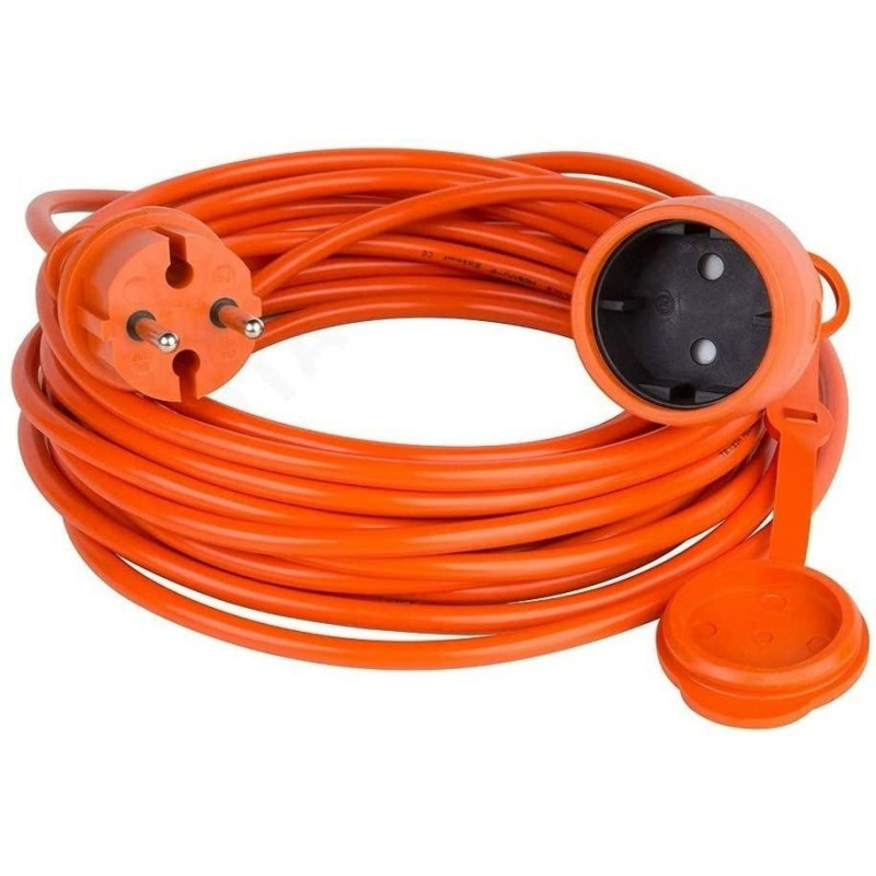 Power - Extension Cord - VERTEX PZO10M3x2.5POM 10m 2-core Type E IP44 Orange
