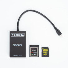 Memory card reader - Caruba 2 in 1 Cardreader XQD + SD USB C